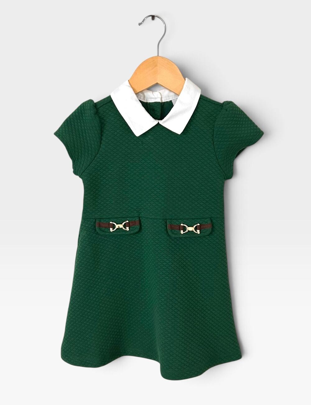 Janie and Jack Quilted Collared Dress, Size 3